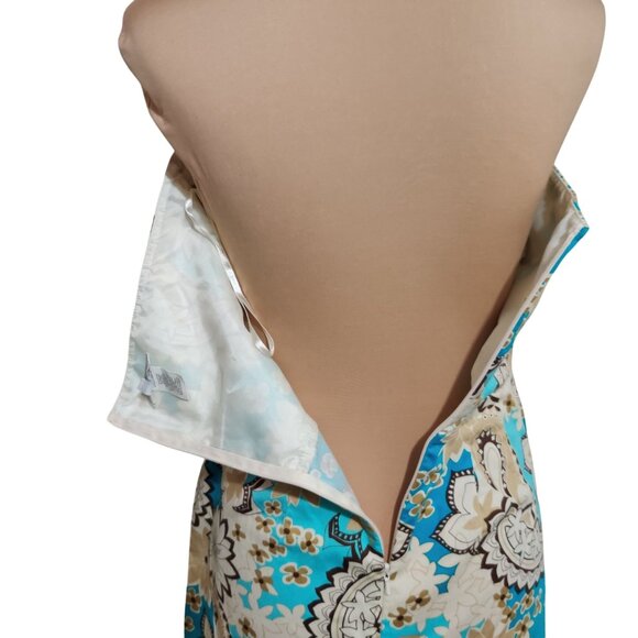 Vintage Dorby Womens Dress Halter Neck Retro Aline Summer Paisley Floral Size 10 - Picture 8 of 9